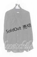 MIHO MATSUDA / ブラウス・シノア M ブラック O-25-10-29-078-GO-BL-IG-OS