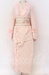 Hoshibako Works / 月影の待ちびと和様セットアップワンピース  ピンク O-25-10-29-081-LO-OP-IG-OS