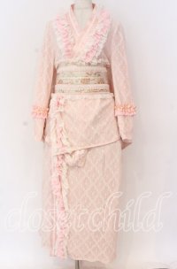 Hoshibako Works / 月影の待ちびと和様セットアップワンピース  ピンク O-25-10-29-081-LO-OP-IG-OS