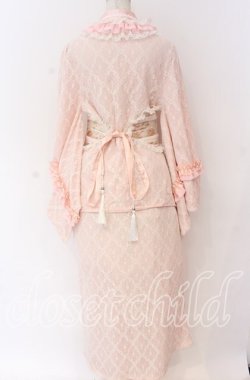 画像5: Hoshibako Works / 月影の待ちびと和様セットアップワンピース  ピンク O-25-10-29-081-LO-OP-IG-OS