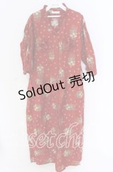 PINK HOUSE / ローズブーケ柄ワンピース  アカ O-25-10-29-084-LO-OP-IG-OS