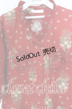 画像2: PINK HOUSE / ローズブーケ柄ワンピース  アカ O-25-10-29-084-LO-OP-IG-OS