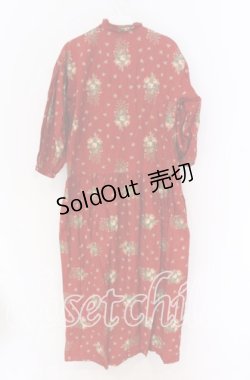 画像3: PINK HOUSE / ローズブーケ柄ワンピース  アカ O-25-10-29-084-LO-OP-IG-OS