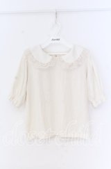 m petit by misako / 丸襟プルオーバー M アイボリー O-25-10-29-085-LO-TO-IG-ZT512