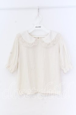 画像1: m petit by misako / 丸襟プルオーバー M アイボリー O-25-10-29-085-LO-TO-IG-OS