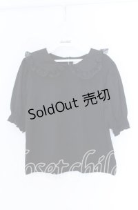 m petit by misako / 丸襟プルオーバー M クロ O-25-10-29-086-LO-TO-IG-OS