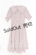 m petit by misako / AM*ギンガムCHKワンピース M アカ O-25-10-29-087-LO-OP-IG-OS