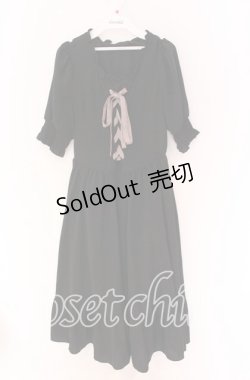 画像1: m petit by misako / AMレースアップワンピース M クロ O-25-10-29-090-LO-OP-IG-OS