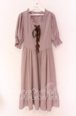 画像1: 【SALE】m petit by misako / AMレースアップワンピース M ピンク O-25-10-29-091-LO-OP-IG-ZT248 (1)