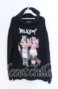 MILKBOY / SICK COUPLE HOODIES フーディ  ブラック O-25-10-29-011-MB-TO-IG-OS