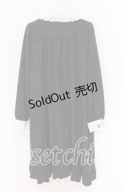 画像2: axes femme POETIQUE / メッセージリボンワンピース M クロ O-25-10-29-094-AX-OP-OW-OS