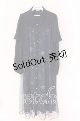 axes femme / ステラートプリントシャツワンピース F ネイビー O-25-10-29-095-AX-OP-OW-OS