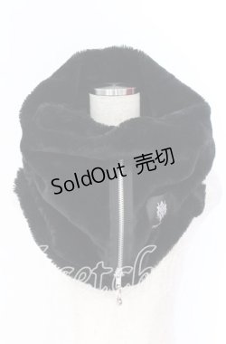 画像1: Drug Honey / ファースヌード  ブラック O-25-10-29-003-PU-ZA-IG-ZT511