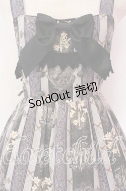 画像2: ALICE and the PIRATES / St.Lily Wolf〜狼騎士と百合の誓い〜柄ジャンパースカートII  クロ O-25-10-29-097-PA-OP-OW-OS