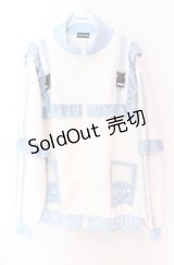 ACDC RAG / GAME OVERフリルジャケット  ホワイト×サックス O-25-10-29-098-PU-JA-IG-OS