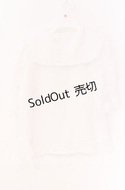 画像2: Amavel / フリル半袖ブラウス  シロ O-25-10-29-100-CA-BL-IG-OS