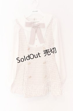 画像1: LIZ LISA / ツィードセットアップ  ピンク O-25-10-29-105-LO-OP-OW-OS