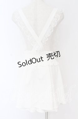 画像3: NOEMIE / サス付きスピンドルスカパン  シロ O-25-10-29-108-LO-SK-OW-OS