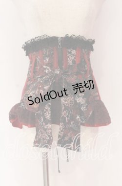 画像1: Qutie Frash / リボンコルセット  レッド O-25-10-29-109-QU-TO-IG-OS