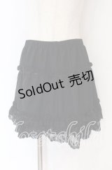 axes femme / レースシフォンスカート  クロ O-25-10-29-111-AX-SK-IG-OS