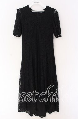 画像1: EATME / Vネックレースワンピース  クロ O-25-10-29-013-LO-OP-IG-OS