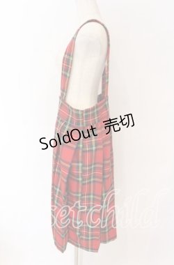 画像2: HEIHEI / 吊りスカート  レッド O-25-10-29-113-PU-SK-IG-OS