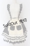 Hoshibako Works / ベアーズベーカリー エプロン&サスペンダー付きスカート(ショート丈）  グレー O-25-10-29-118-LO-SK-OW-OS