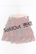 CHOICE / タータンチェックティアードスカート M レッド O-25-10-29-124-PU-SK-IG-OS