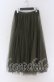 画像1: axes femme / ロングチュールスカート  グリーン O-25-10-29-126-AX-SK-IG-OS (1)