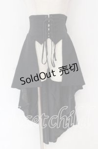 ATELIER BOZ / ヘクトルロングオーバースカート  ブラック O-25-10-29-129-EL-SK-IG-OS