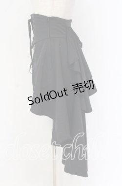 画像2: ATELIER BOZ / ヘクトルロングオーバースカート  ブラック O-25-10-29-129-EL-SK-IG-OS