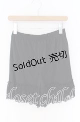 axes femme / 裾レースデザインペチパンツ F クロ O-25-10-29-133-AX-PA-OW-OS