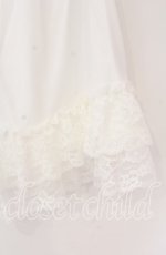 画像2: 【SALE】axes femme / 裾レースデザインペチパンツ F シロ O-25-10-29-134-AX-PA-OW-ZT131 (2)