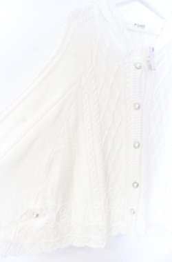 画像2: axes femme / ケーブルニットポンチョ M キナリ O-25-10-29-016-AX-JA-OW-OS