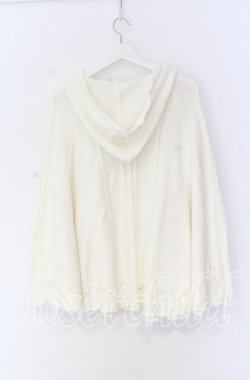 画像3: axes femme / ケーブルニットポンチョ M キナリ O-25-10-29-016-AX-JA-OW-OS