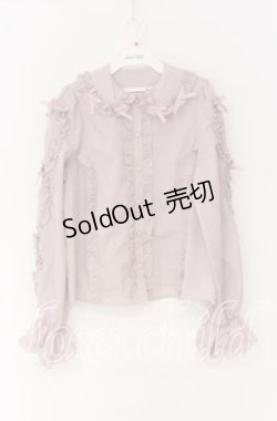 画像1: Chalmiere / フリルブラウス M ピンク O-25-10-29-018-LO-BL-OW-OS