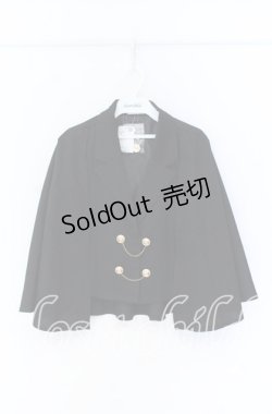 画像1: axes femme / マント風ケープジャケット F クロ O-25-10-29-021-AX-TO-OW-OS