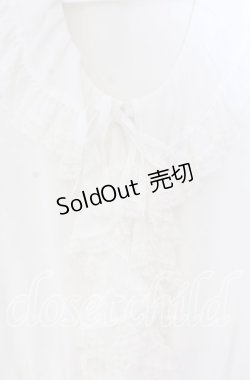 画像2: HARMONICA / フリルブラウス  シロ O-25-10-29-025-LO-BL-IG-OS