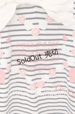 画像2: 【SALE】LIZ LISA / ボーダーリボンTシャツ  ネイビー×シロ O-25-10-29-026-LO-TO-IG-ZT326