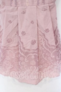 画像2: axes femme / オパール花パネルフレアーワンピース  ピンク O-25-10-29-028-AX-SK-IG-OS