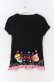 画像2: TRALALA / スウィーツプリントTシャツ  クロ O-25-10-29-029-LO-TO-IG-OS (2)