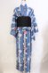 画像1: axes femme POETIQUE / セパレート浴衣セット  ブルー O-25-10-30-001-AX-OP-IG-OS (1)