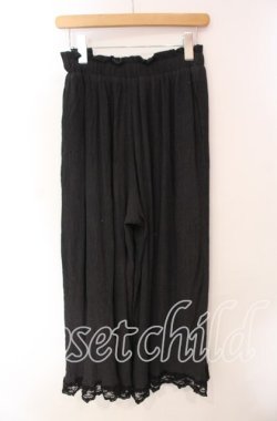 画像3: axes femme / 選べる着丈楊柳ワイドパンツ  クロ O-25-10-30-026-AX-PA-IG-OS