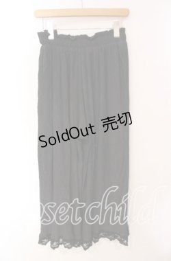 画像3: axes femme / 選べる着丈楊柳ワイドパンツ  クロ O-25-10-30-026-AX-PA-IG-OS