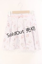 Ank Rouge / コスメ柄スカート  ラベンダー O-25-10-30-027-CA-SK-OW-OS