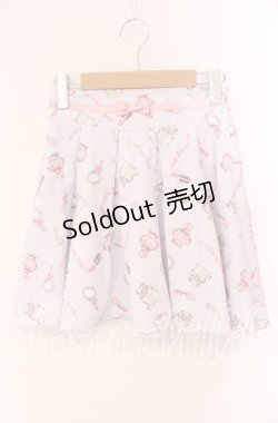 画像1: Ank Rouge / コスメ柄スカート  ラベンダー O-25-10-30-027-CA-SK-OW-OS