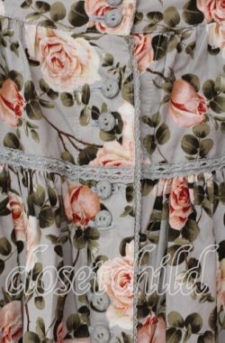 画像2: INGEBORG / エミリーローズ柄スカート  ミントブルー系 O-25-10-30-029-LO-SK-OW-OS