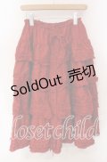 PINK HOUSE / ローンフリルスカート  アカ O-25-10-30-030-LO-SK-OW-OS
