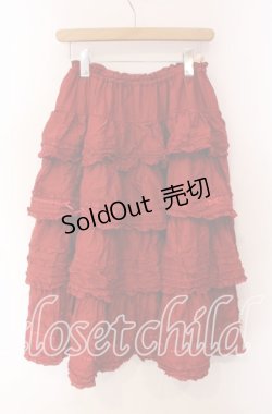 画像3: PINK HOUSE / ローンフリルスカート  アカ O-25-10-30-030-LO-SK-OW-OS