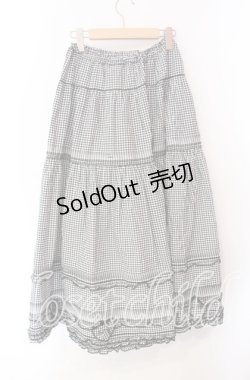 画像3: PINK HOUSE / ハートワッペン付きギンガムスカート  クロ O-25-10-30-032-LO-SK-OW-OS